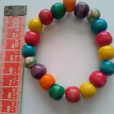 دستبند طرح چوب رنگی کشی