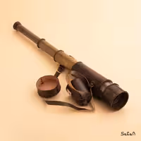 دوربین برنجی چرمی