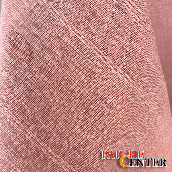 پارچه حصیری (گونی بافت) صورتی کالباسی