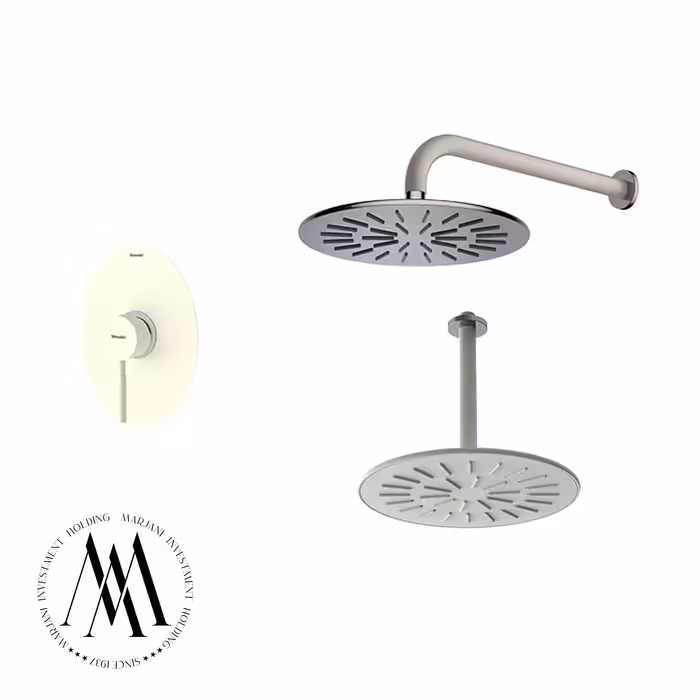 شیر حمام توکار شودر مدل روگن تیپ 1 (شیری کروم)