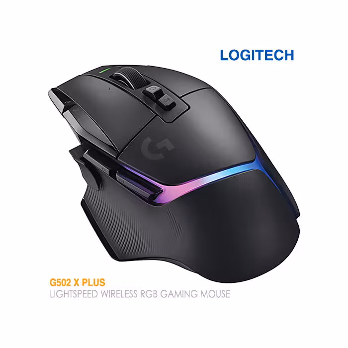 موس گیمینگ بیسیم لاجیتک G502 X Plus Wireless RGB – black