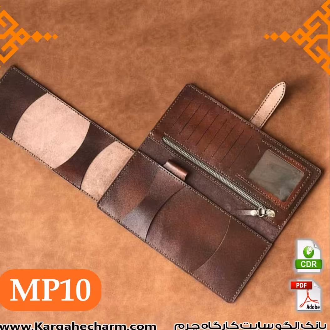کیف پول ودسته چک مردانه  دست دوز با چرم طبیعی  سایز 24در10  قابل سفارش  در رنگ قهوه ای وعسلی (پس کرایه)