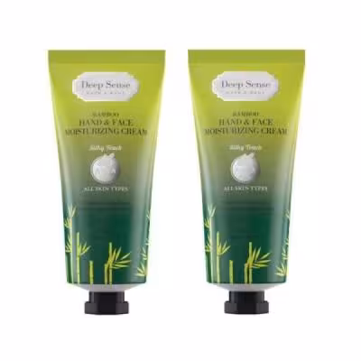 کرم مرطوب کننده دیپ سنس مدل چای و بامبو حجم 60 میلی لیتر مجموعه 2 عددی