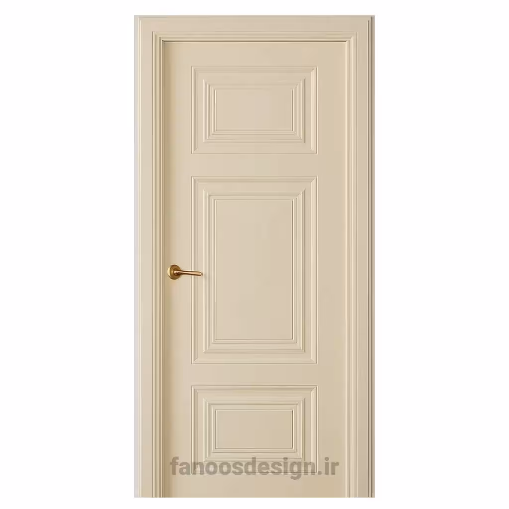 درب MDF کلاسیک سه قاب کد 30675