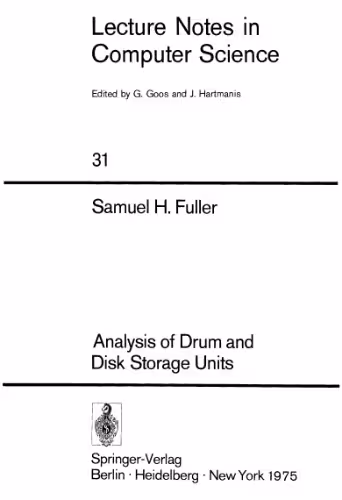 خرید و دانلود نسخه کامل کتاب Analysis of drum and disk storage units