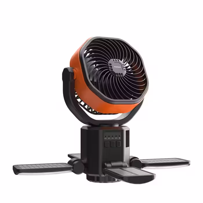 پنکه شارژی خورشیدی و پاور بانک پرودو مدل Solar Fan PDLFSTFN