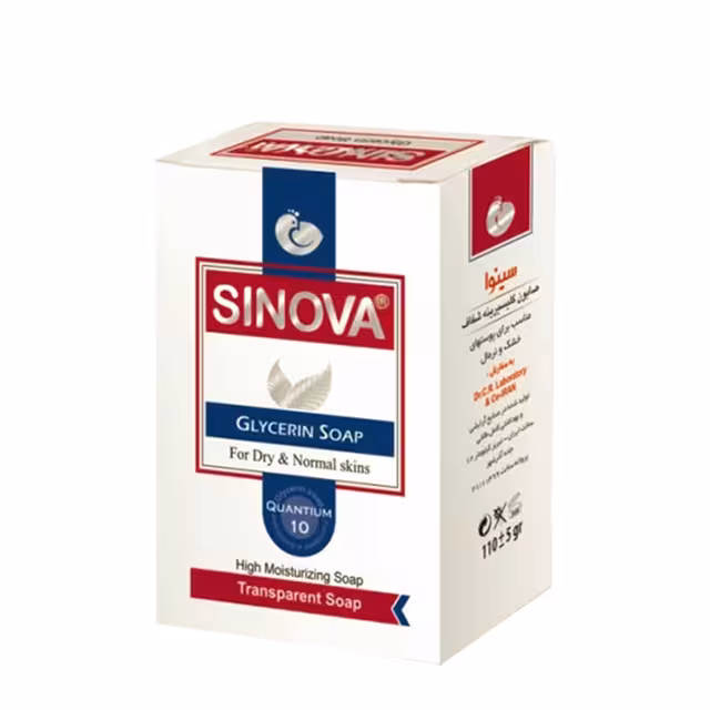 صابون گلیسیرینه شفاف سینوا 110 گرمی
