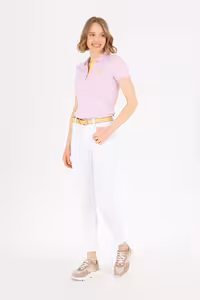 شلوار کتان زنانه سفید یو اس پولو