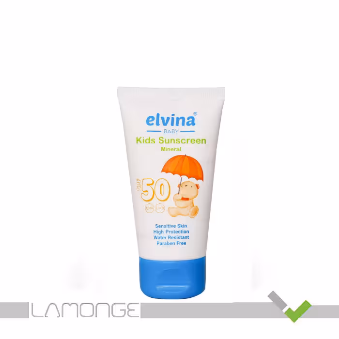کرم ضد آفتاب کودک SPF50 الوینا مدل Mineral حجم 40 میلی لیتر