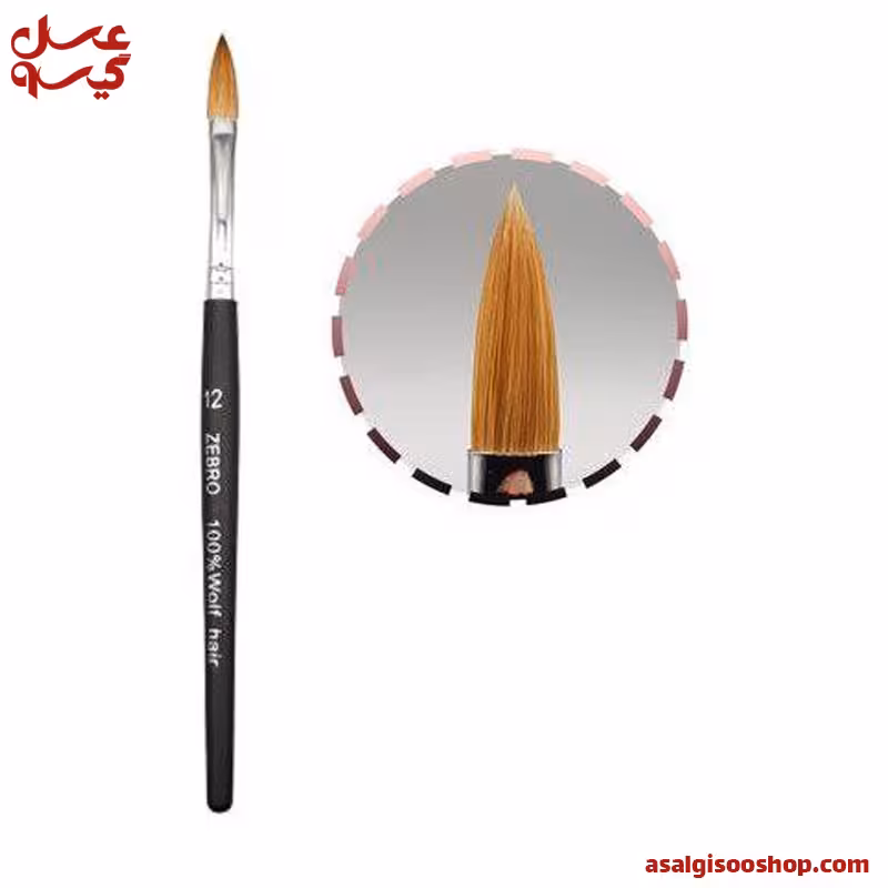 قلم کاشت ناخن اشکی زبرو ZEBRO شماره 12 | کد 2495