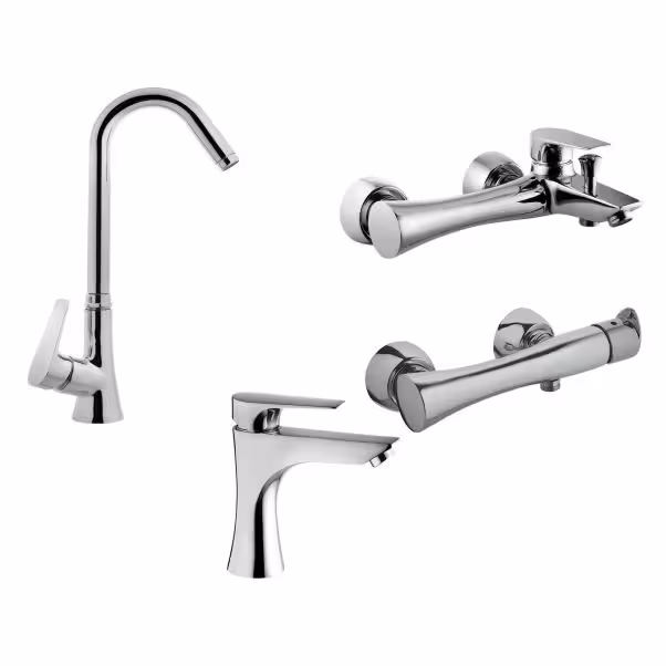 ست شیرآلات البرز روز مدل کارن