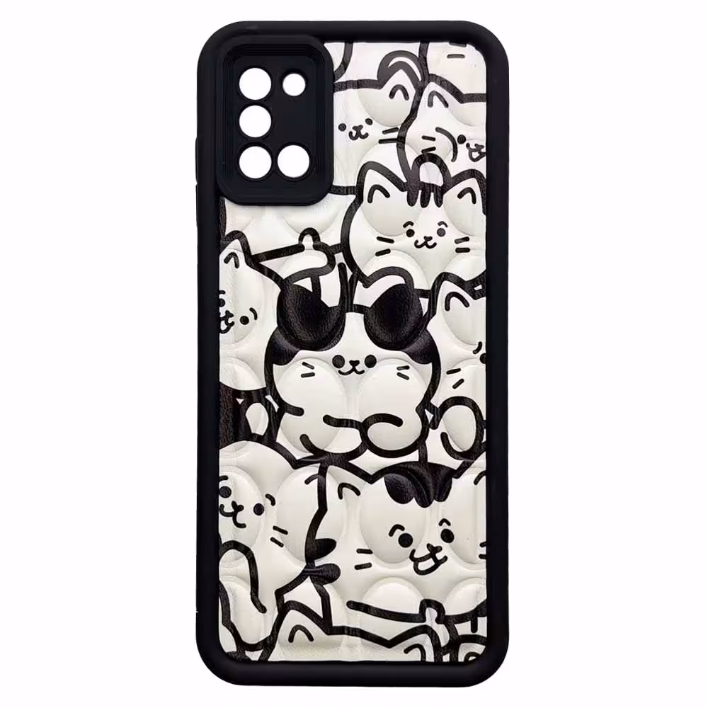 قاب سولید پافری عروسکی طرحدار مناسب برای Samsung A31-کد650