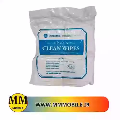 دستمال 152 عددی تمیز کننده ال سی دی سانشاین sunshine cleanroom