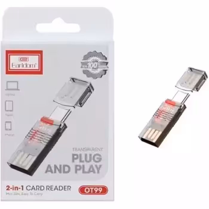 رم ریدر همه کاره Type-C ارلدام Earldom مدل OT99