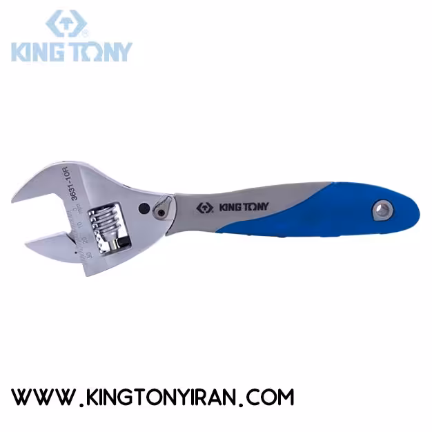 3631-10R – آچار فرانسه متحرک و قابل تنظيم  10 اينچ    کينگ توني