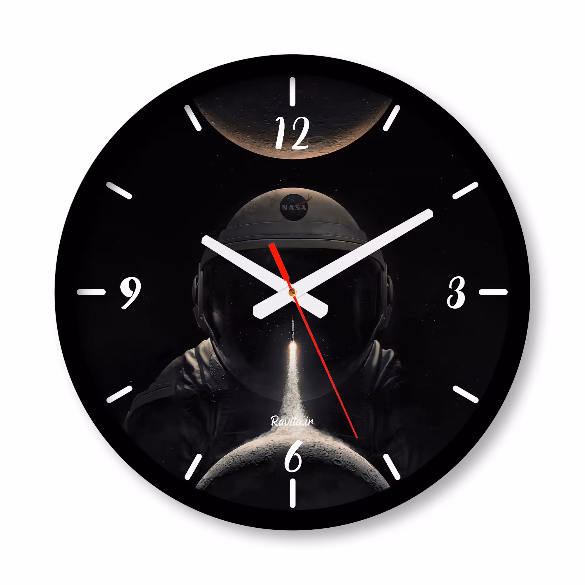 ساعت دیواری بزرگ راویتا طرح فضانورد کد 3666
