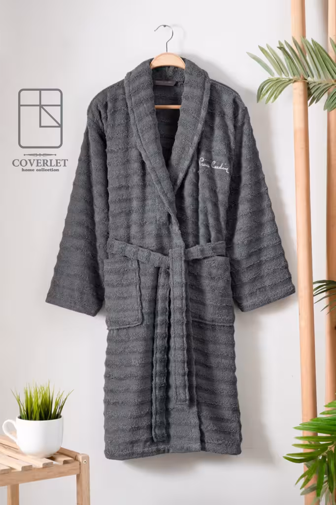 حوله تن پوش خاکستری مدل Pierre Cardin Soft