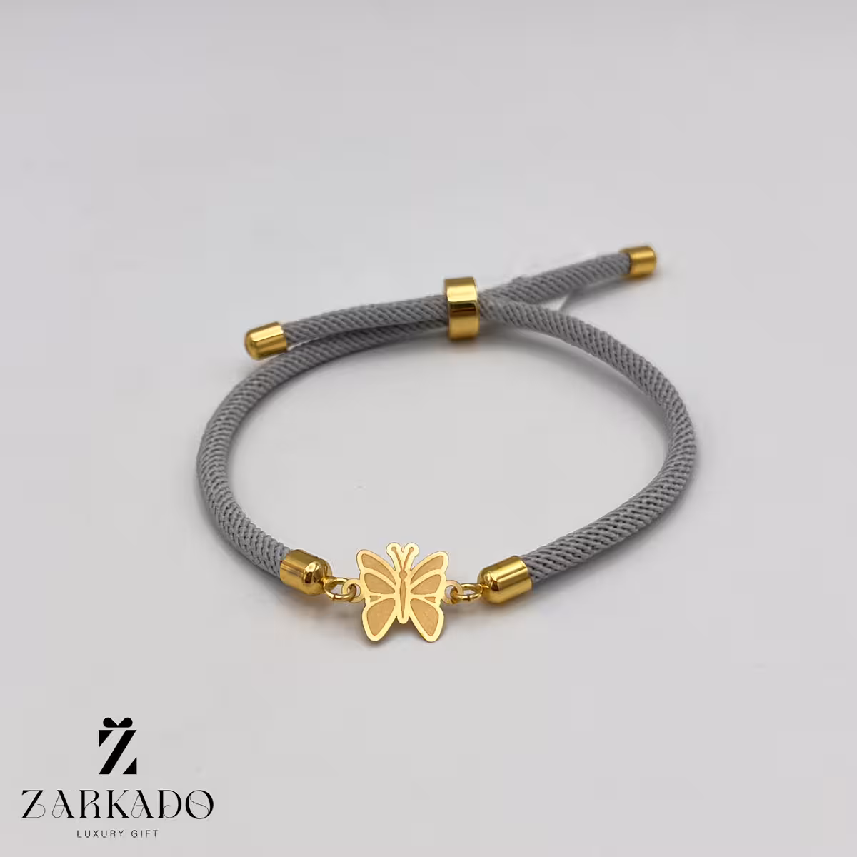 دستبند بندی طلا طرح پروانه کد B17220