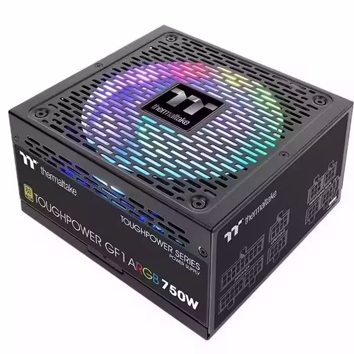 منبع تغذیه ترمالتیک مدل TOUGHPOWER GF1 ARGB 750W GOLD