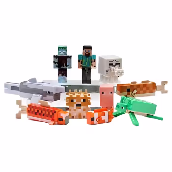 مینی فیگور ماینکرفت Minecraft طرح ماهی مجموعه 10 عددی