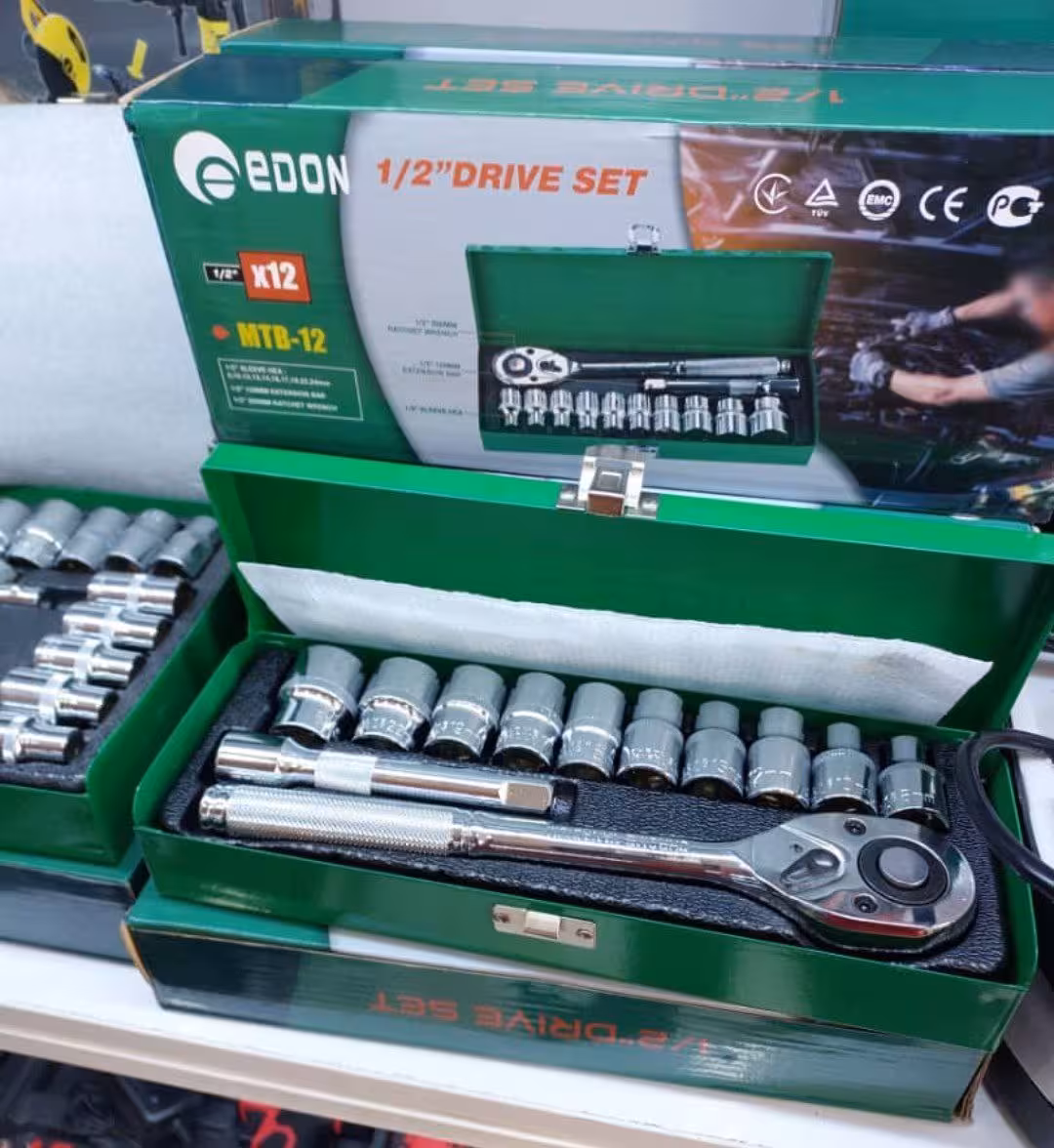 جعبه بکس 12 پارچه ادون با کیف فلزی مدل 12pc