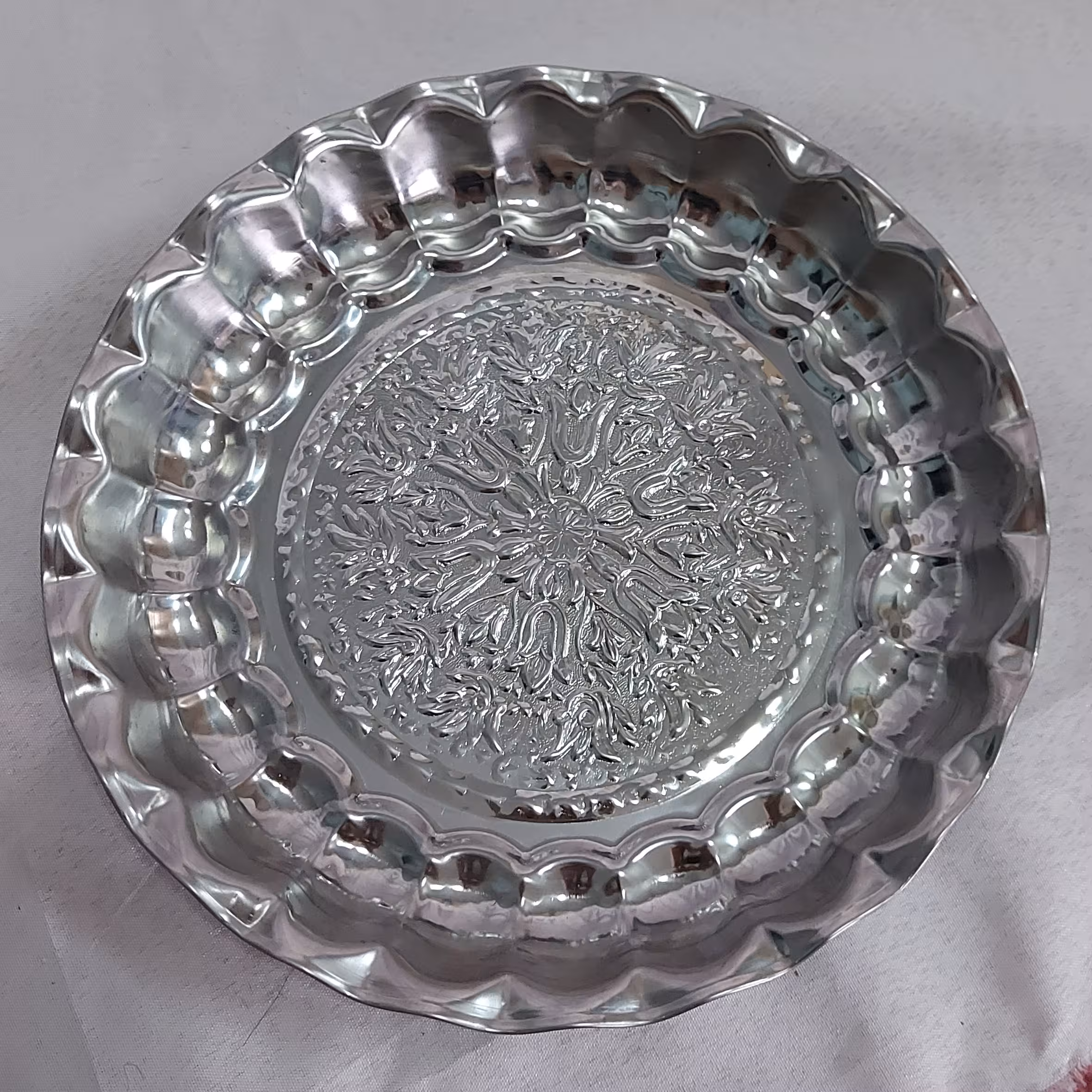 سینی استیل قلم 25 سانتی