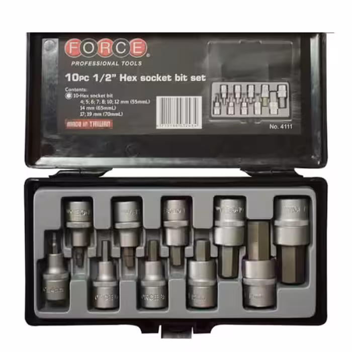 ست آلن بکسی شش گوش فورس 10 پارچه 1/2 اینچ مدل 4111