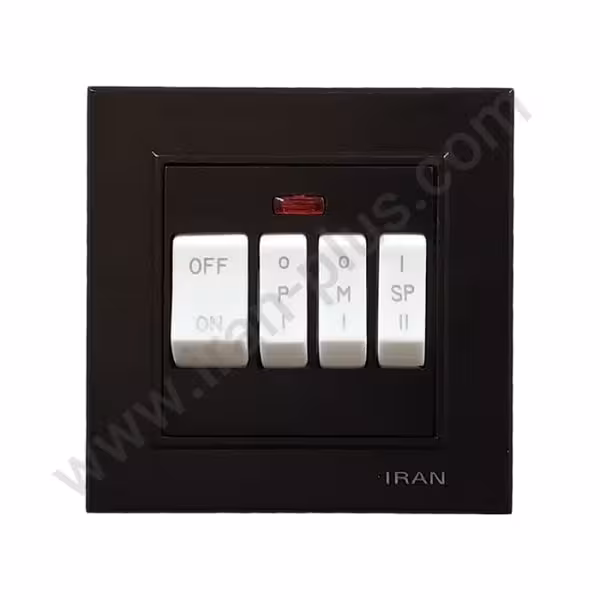 کلید کولر مدل برلیان رنگی مشکی