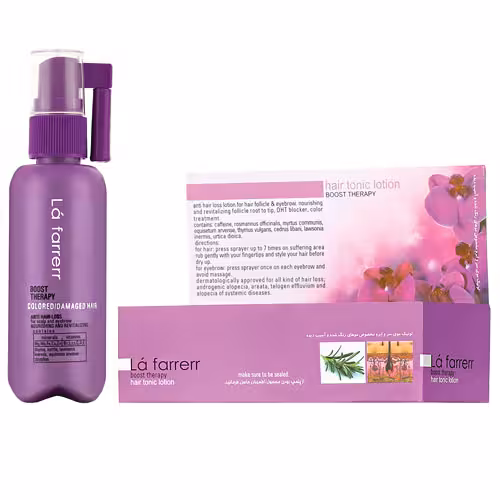 تونیک ضد ریزش مو لافارر مخصوص موهای رنگ شده و آسیب دیدهLa farrerr Hair Tonic Boost Series
