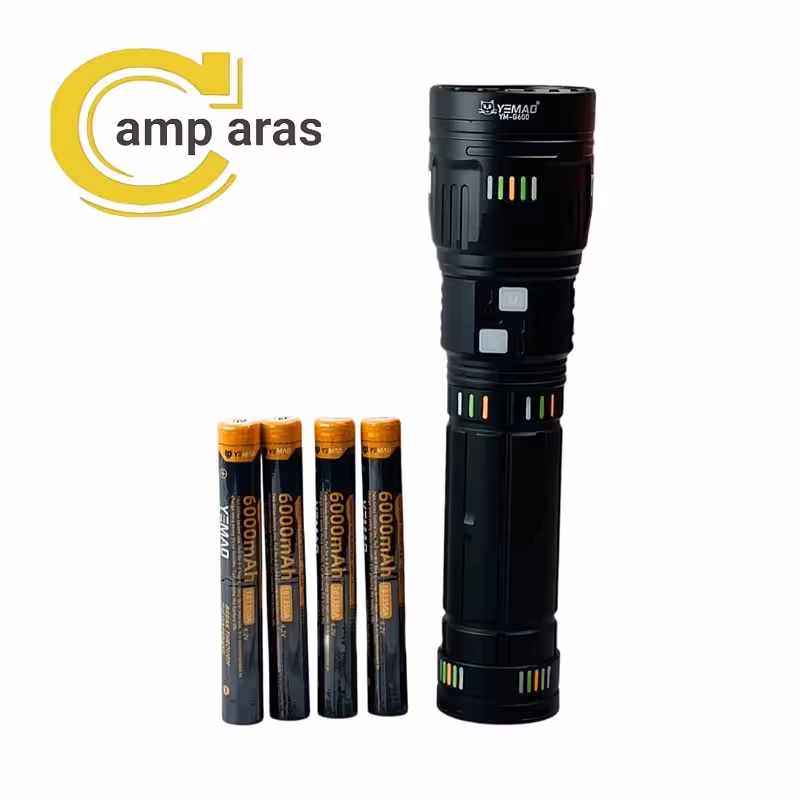 چراغ قوه شارژی زوم دار یامائو کد YEMAO YM-G600 - کمپ آراس