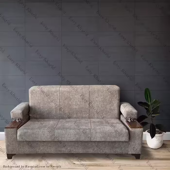 مبل تختخواب شو 2 نفره مدل آلما دسته کنسولی