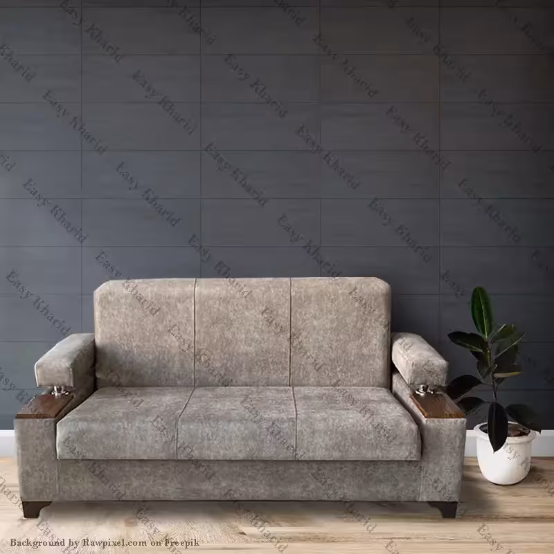 مبل تختخواب شو 2 نفره مدل آلما دسته کنسولی