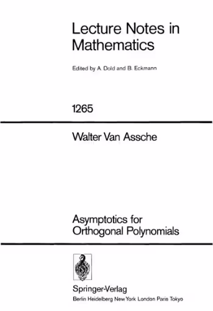 خرید و دانلود نسخه کامل کتاب Asymptotics for Orthogonal Polynomials
