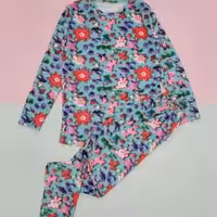 بلوز شلوار مخمل سه بعدی