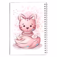 دفتر مشق کارتونی گربه