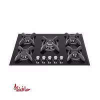 اجاق گاز صفحه ای شیشه ای پنج شعله دنپاسر مدل خورشیدی