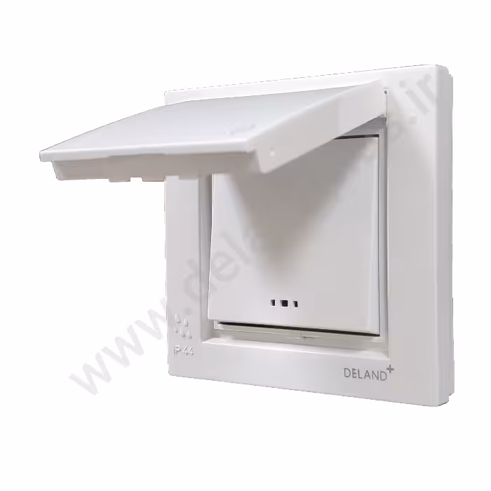 کلید یک پل مدل بارانی توکار آسا سفید