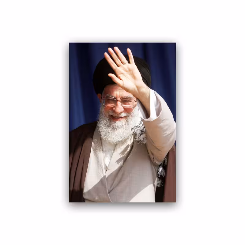 تابلو شاسی طرح رهبر معظم آیت الله خامنه ای مدل BS729 | دنیای قاب
