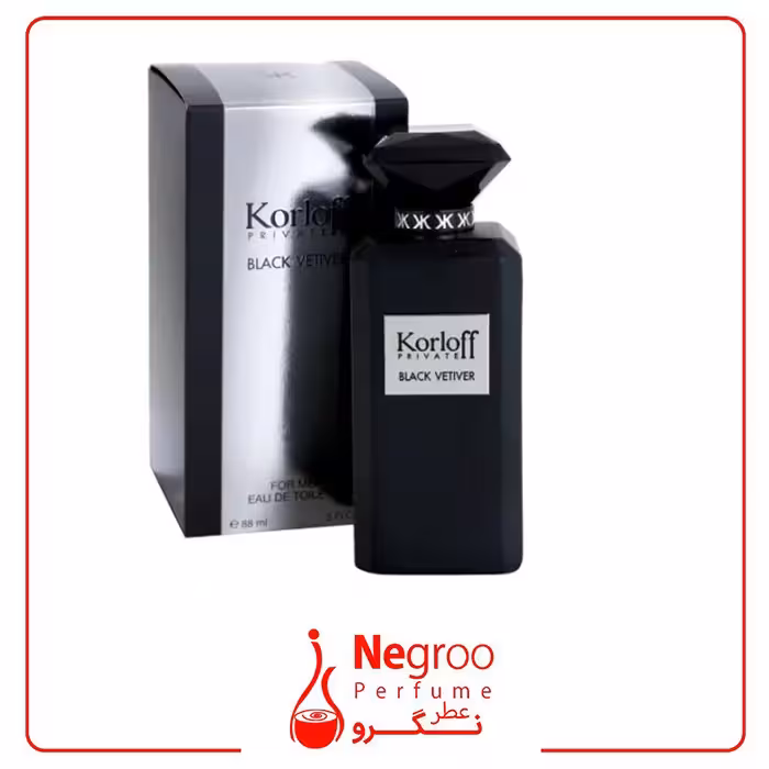 عطر ادکلن کورلوف بلک وتیور 88 میل Korloff Black Vetiver