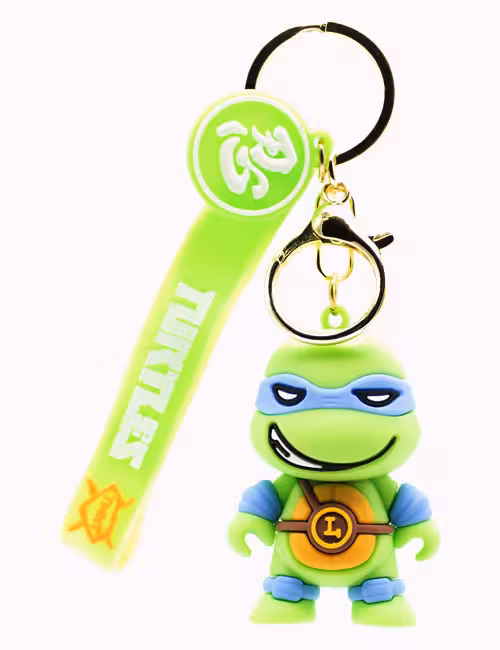 جاکلیدی سیلیکونی فانتزی طرح لاکپشتهای نینجا لئوناردو کد A