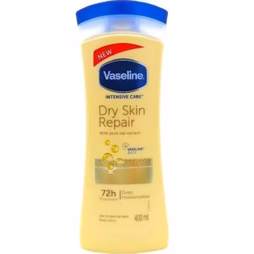 لوسیون بدن وازلین مدل DRY INTENSIVE CARE حجم 400 میلی لیتر