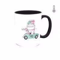 ماگ حرارتی  گرافیکی  کافی و قهوه و بستنی