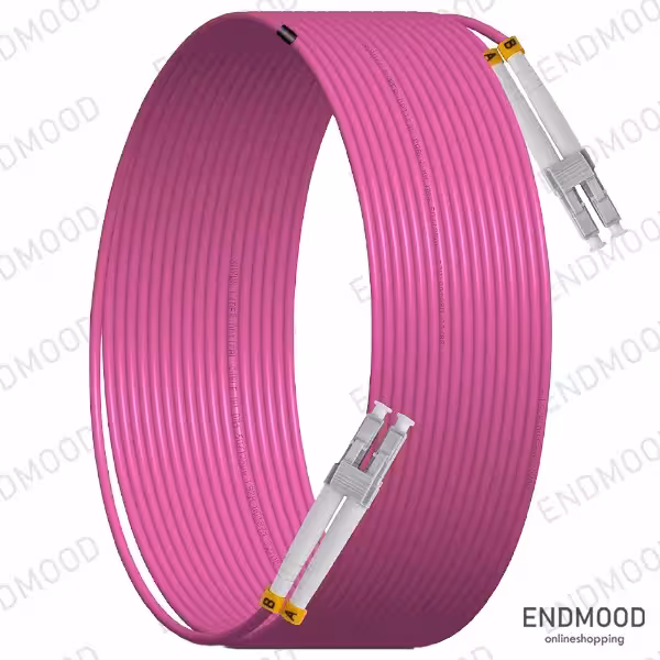 پچ کورد فیبر نوری 5 متری داپلکس نگزنس Nexans OM4 LC-LC