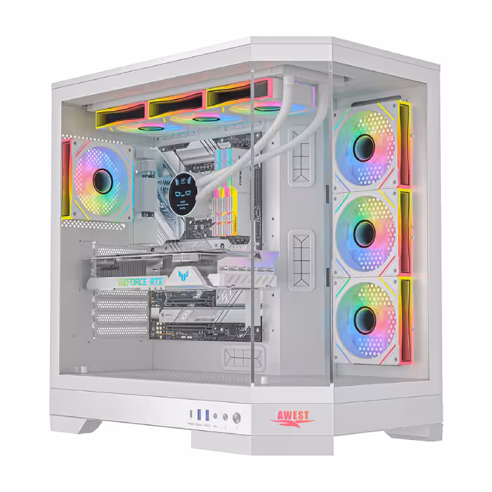 کیس گیمینگ سفید اوست مدل GT-AQ1-MW