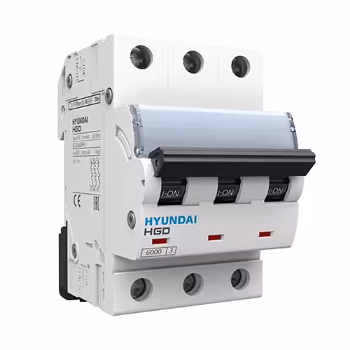 کلید مینیاتوری سه پل 50آمپر هیوندای HGD63N
