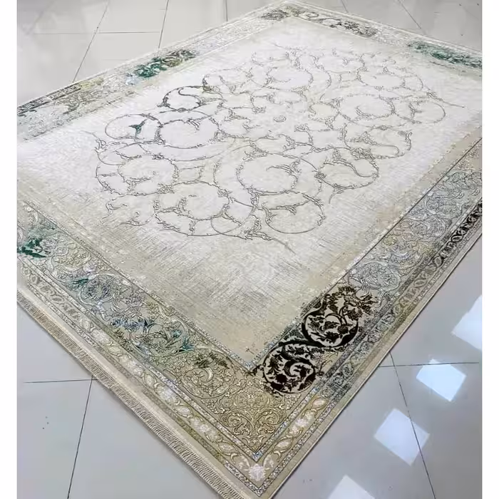 فرش رویا سبز - صدفی 1200 شانه | فرش امیرکبیر