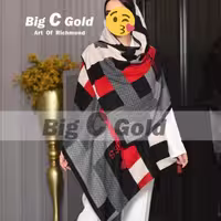 شال نخی اسپرت منگوله دارقواره200در70برندbigکد2