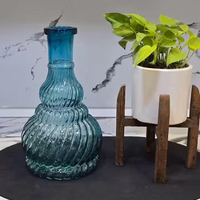 شیشه قلیان فلور بزرگ کریستال