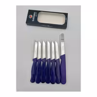 چاقوی میوه 6 تایی اصلی کلور Solingen با تیغه استیل ضد زنگ و دسته پلاستیکی باکیفیت بنفش | چاقوی سبزی خردکن میکرو 1 | ساخت آلمان | کیفیت برتر زولینگن