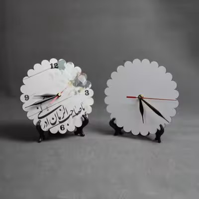 چاپ عکس دلخواه روی ساعت MDF دایره کد 5